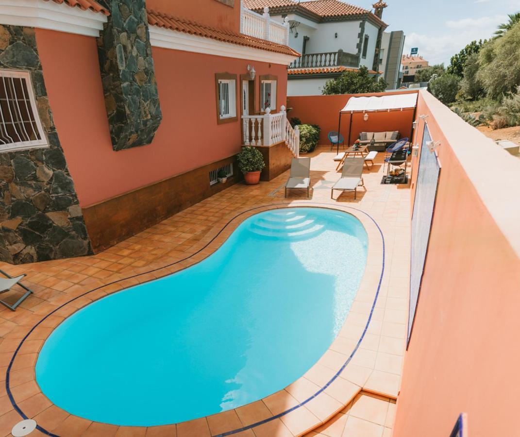Villa Morada Sonneland Con Piscina Privada Climatizada Маспаломас Екстер'єр фото